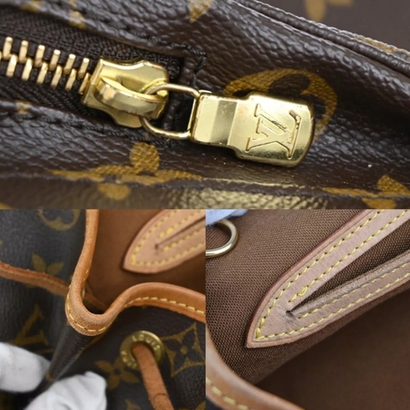 LOUIS VUITTO Montsouris GM Backpack Bag Monogram Leather Brown BAG - Picture 9 of 14